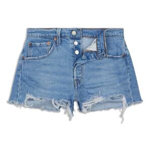 Levi's Blue Distressed Jean Shorts Size 30
